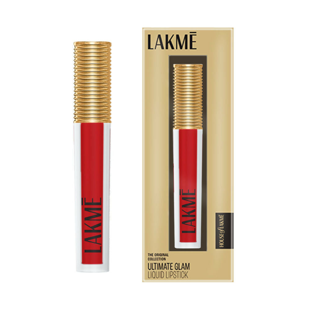Lakme Ultimate Glam Matte Liquid Lipstick - Red Carpet | Grocsy