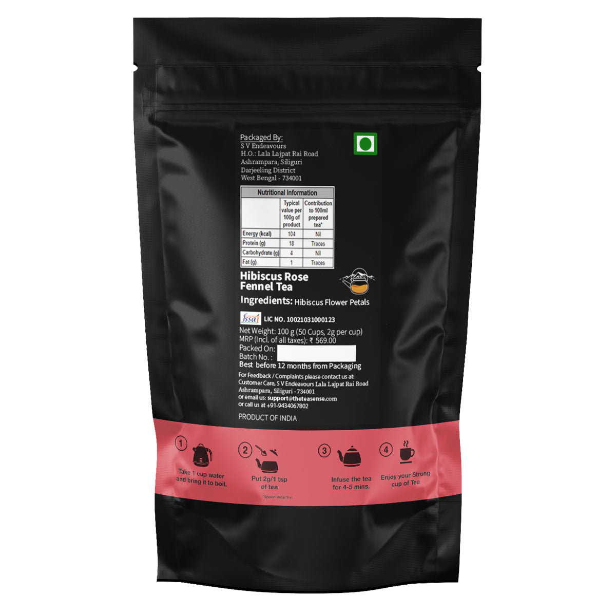 Tea Sense Hibiscus Rose Tea | Grocsy