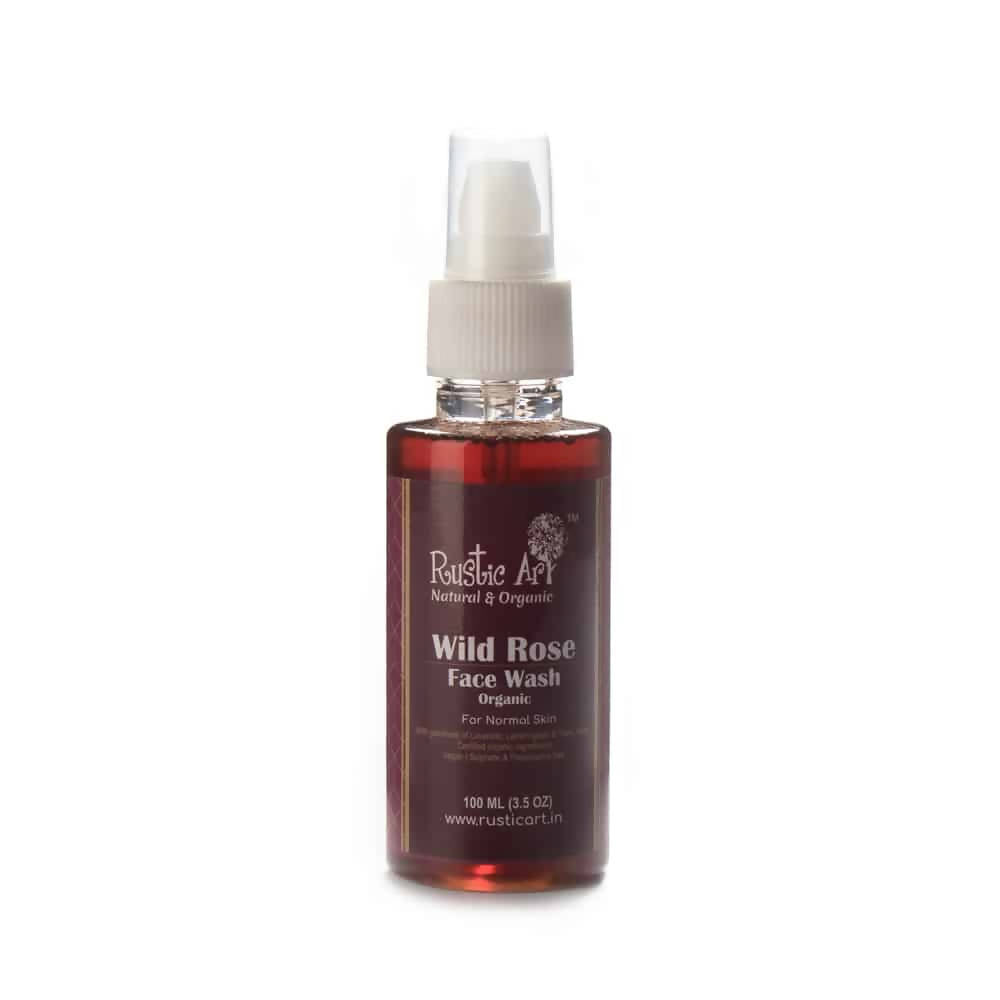 Rustic Art Organic Wild Rose Face Wash | Grocsy