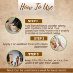 Veda Harvest Sandalwood Powder For Glowing Skin | Grocsy