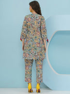 Joban Fashion Floral Co Ord Set - Multi Color | Grocsy