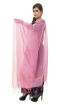 Mominos Fashion Baby Pink Banarsi Piping Dupatta | Grocsy