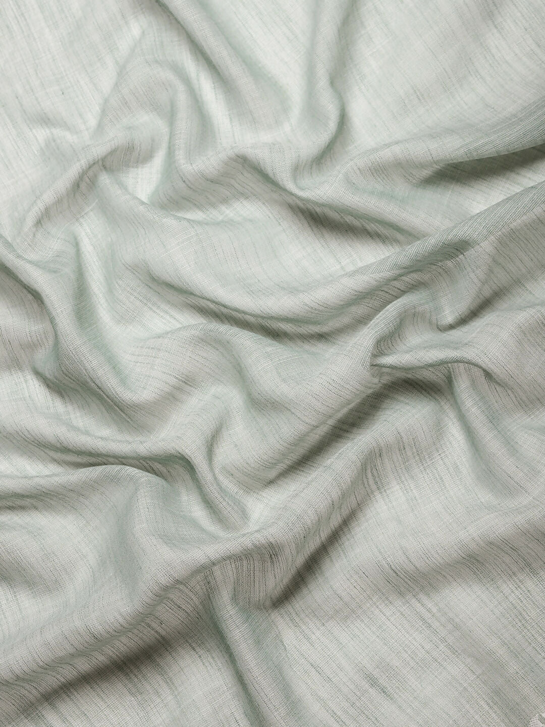 Shree Shyam Fashion Linen Sea Green Saree | Grocsy
