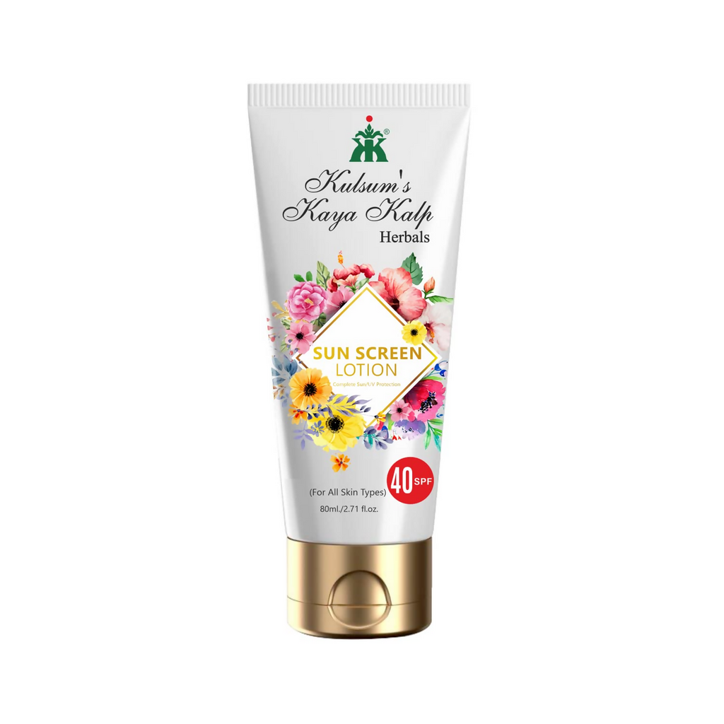 Kulsum's Kaya Kalp Sun Screen Lotion SPF 40 | Grocsy