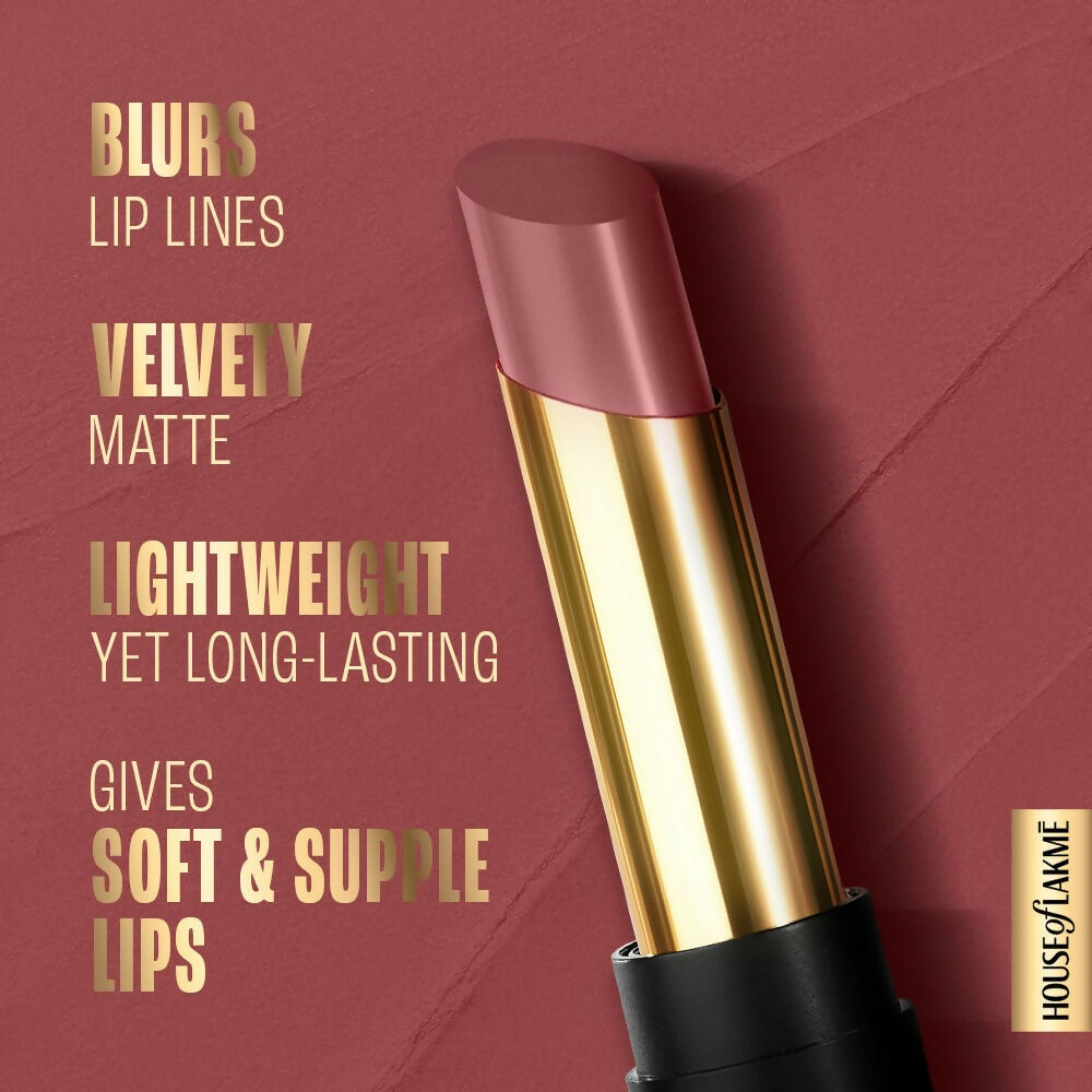 Lakme Absolute Beyond Matte Lipstick - 302 Nude Nectar | Grocsy