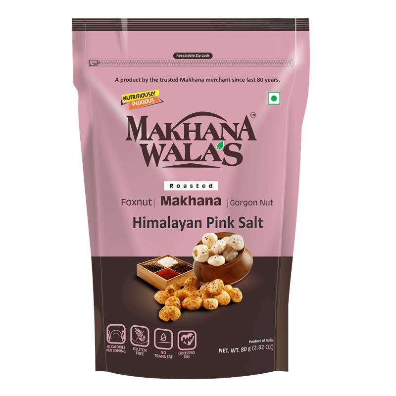 Makhanawala's Roasted Makhana Himalayan Pink Salt | Grocsy
