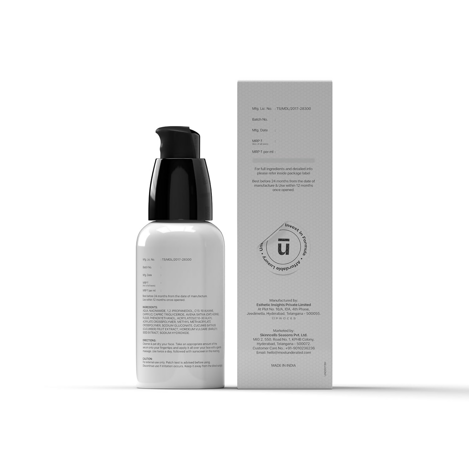 Underated Oil Free Serum Moisturiser | Grocsy