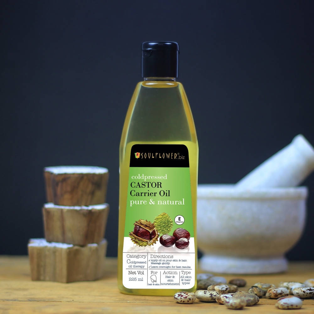 Soulflower Coldpressed Castor Carrier Oil Pure & Natural | Grocsy