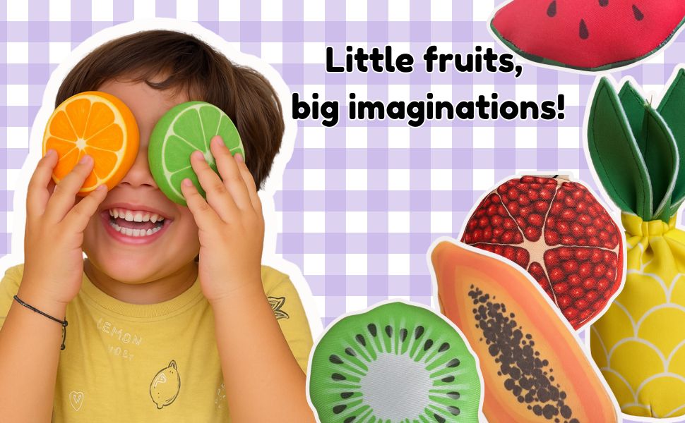 The Small Wonderland Pretend Play Fruits- 18-Piece Pretend Play Fruits Set | Grocsy