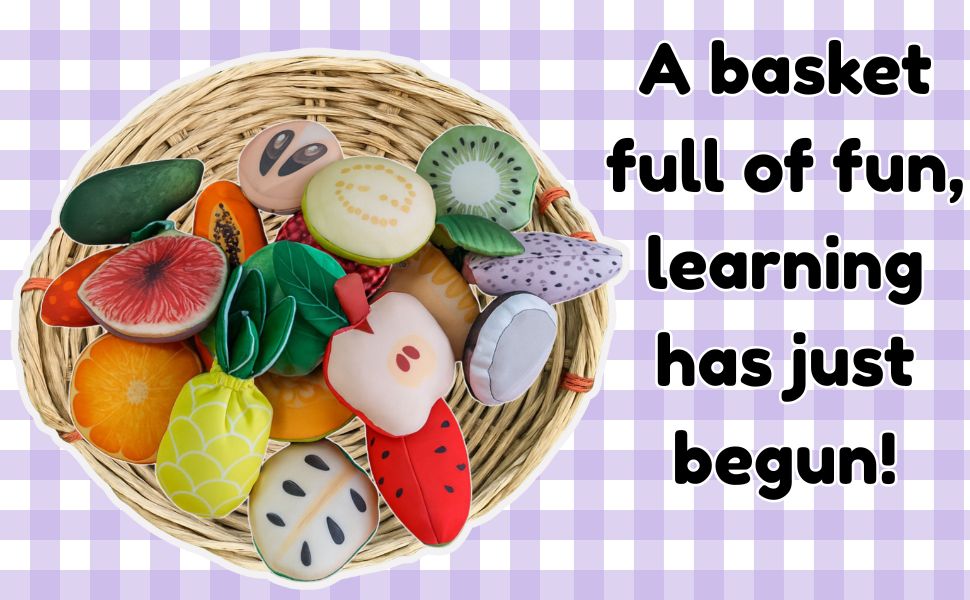 The Small Wonderland Pretend Play Fruits- 18-Piece Pretend Play Fruits Set | Grocsy