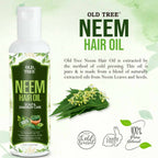 Old Tree Neem Hair Oil for Dandruff & Scalp Care | Grocsy