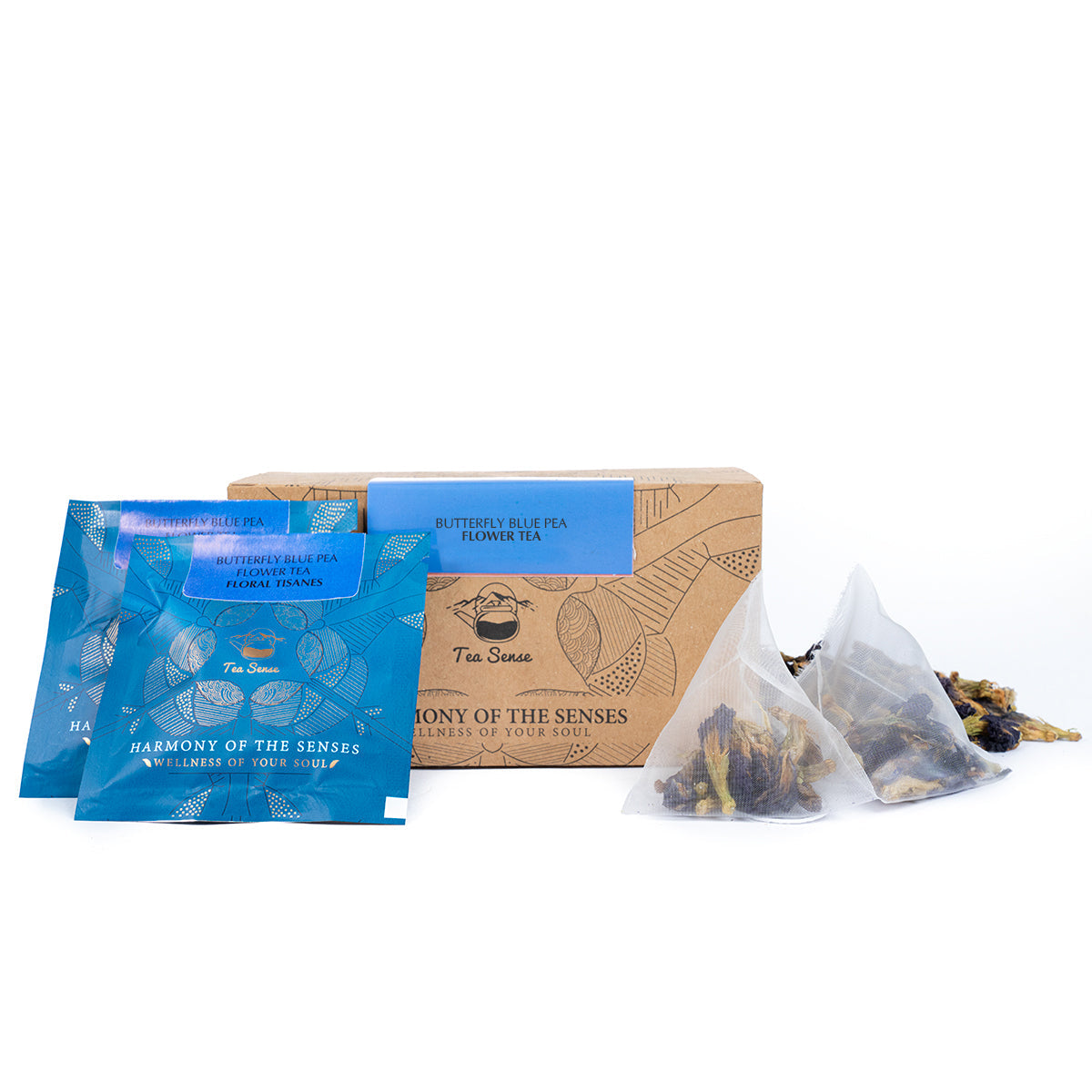 Tea Sense Butterfly Blue Pea Flower Tea Bags Box | Grocsy