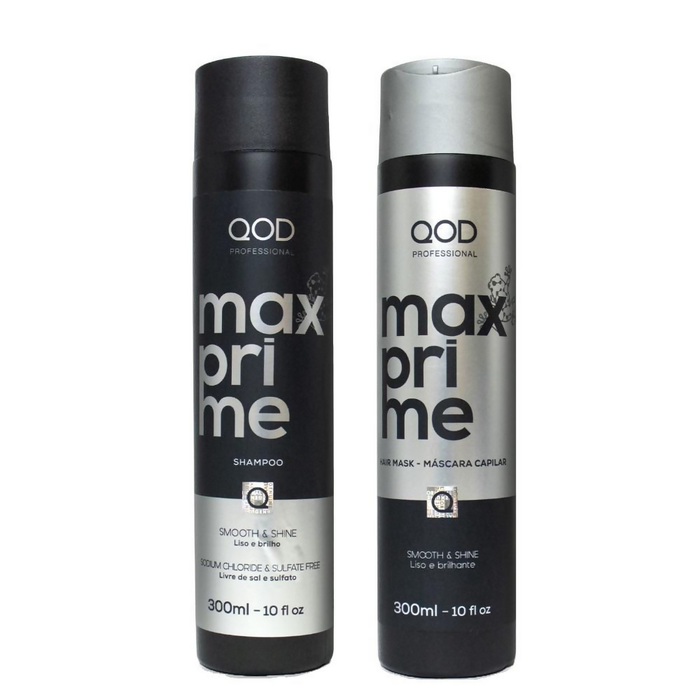 QOD Professional Max Prime After Treatment Shampoo & Hair Mask Combo | Grocsy
