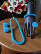 Inhanns Rangshine 4-In-1 Crystal Glam Set - Handmade - Sky Blue | Grocsy