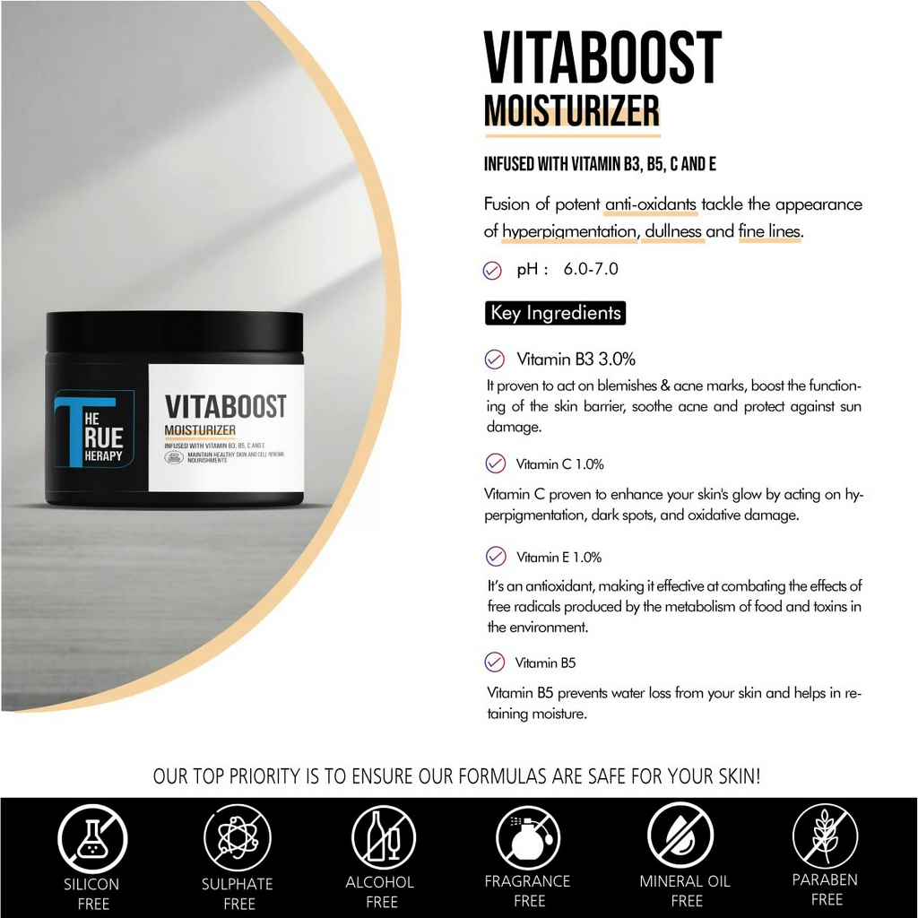 The True Therapy Vitaboost Moisturizer With Vitamin B, C And E For Daily Infusion For Skin | Grocsy