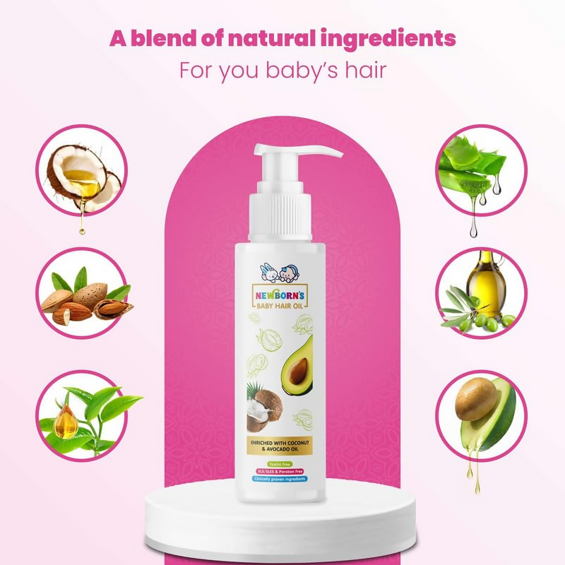 Newborn’s Nourishing Baby Hair Oil | Grocsy