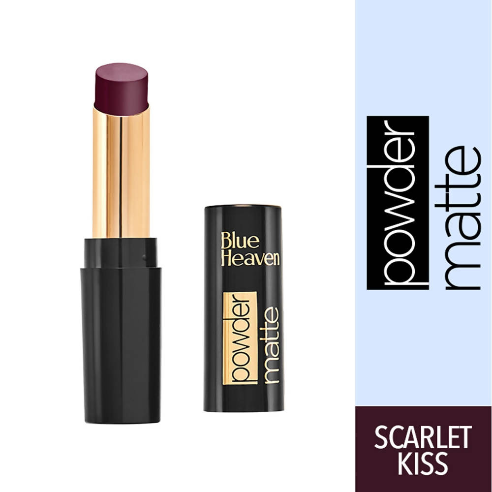 Blue Heaven Powder Matte Lipstick Scarlet Kiss | Grocsy