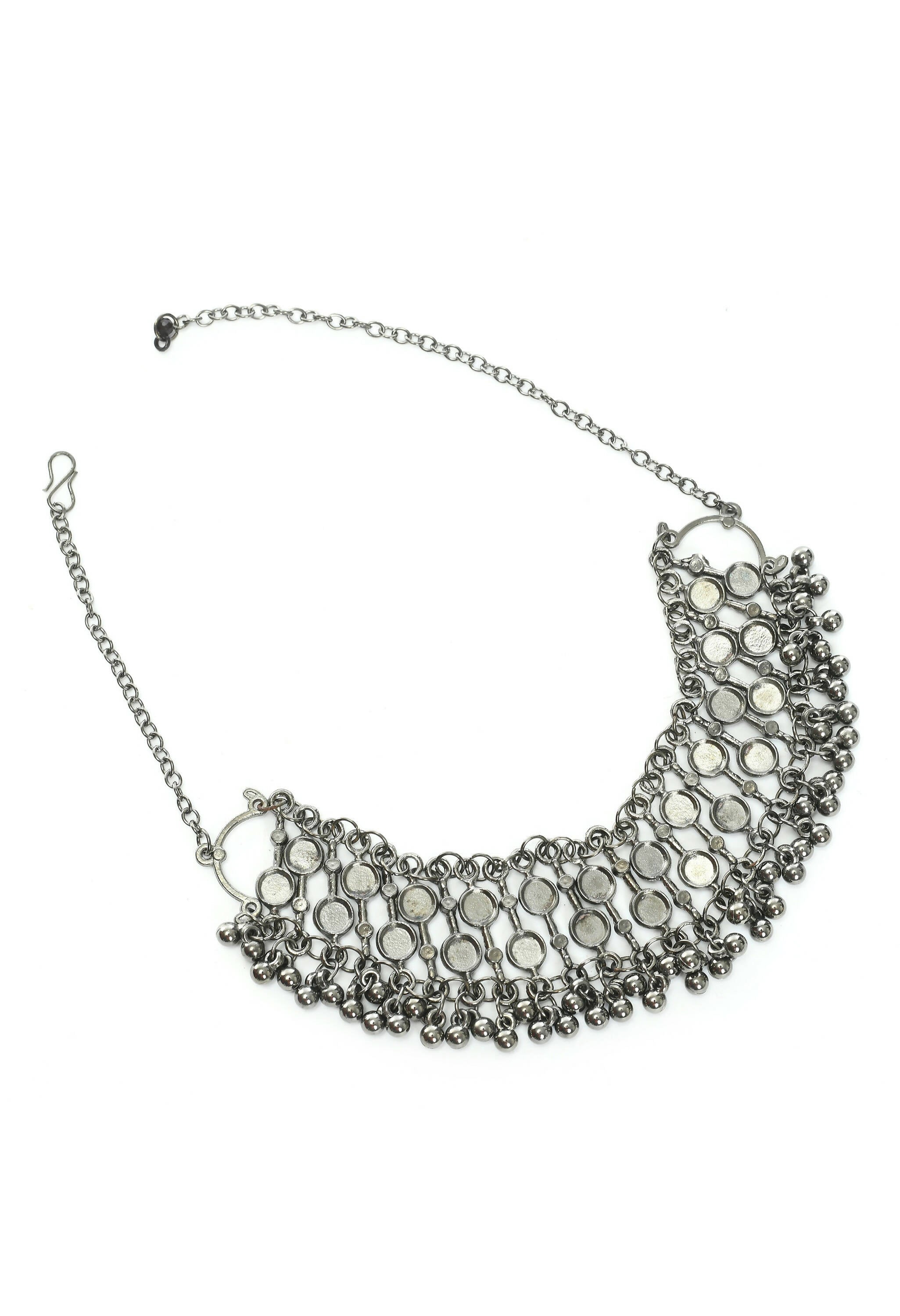 Mominos Fashion Johar Kamal Black-Plated Brass Finish Choker For Women | Grocsy