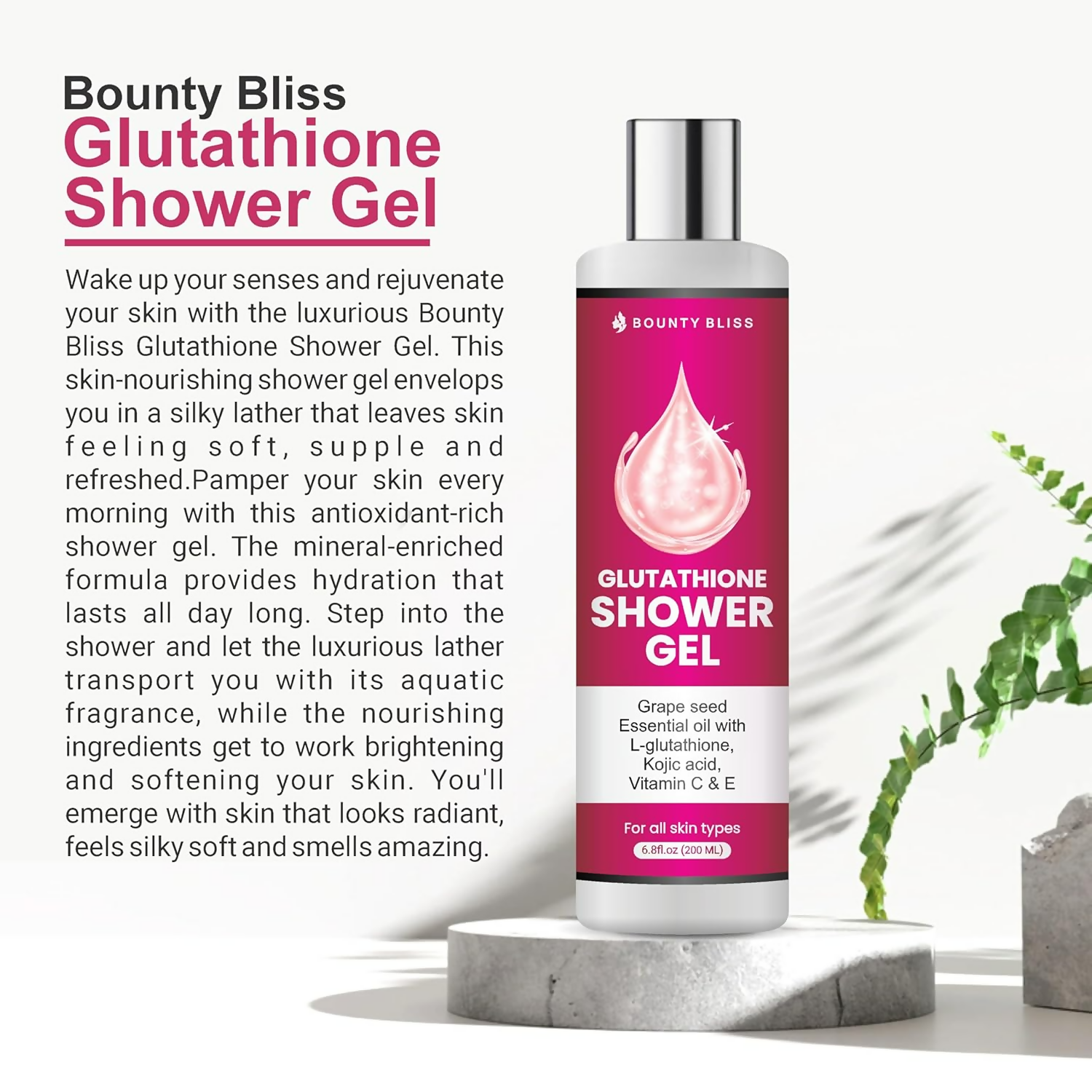 Bounty Bliss Glutathione Shower Gel | Grocsy
