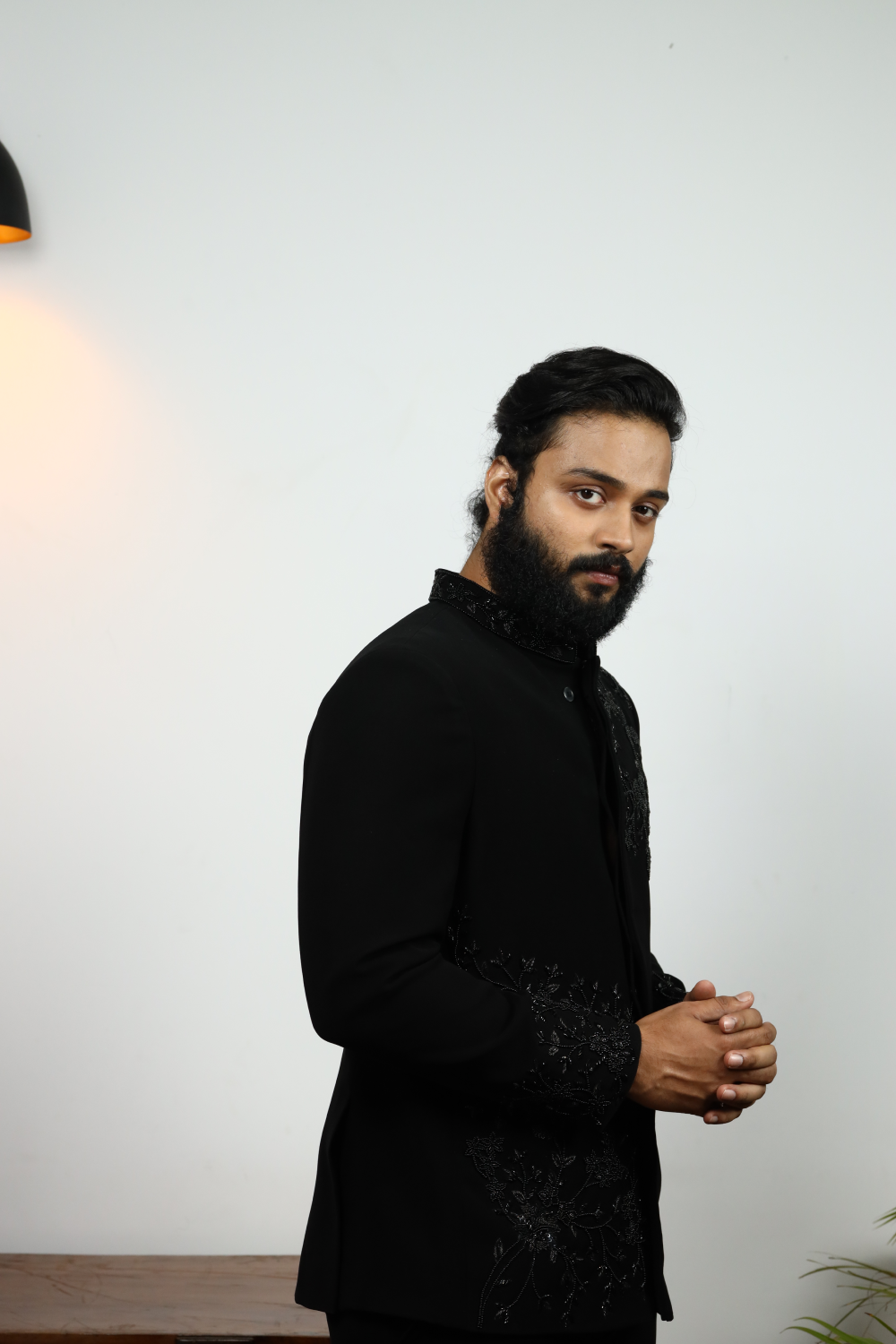 Chival Bandhgala Designer Men's Indo Western by Hilo Design | Grocsy