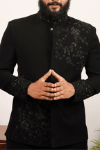 Chival Bandhgala Designer Men's Indo Western by Hilo Design | Grocsy