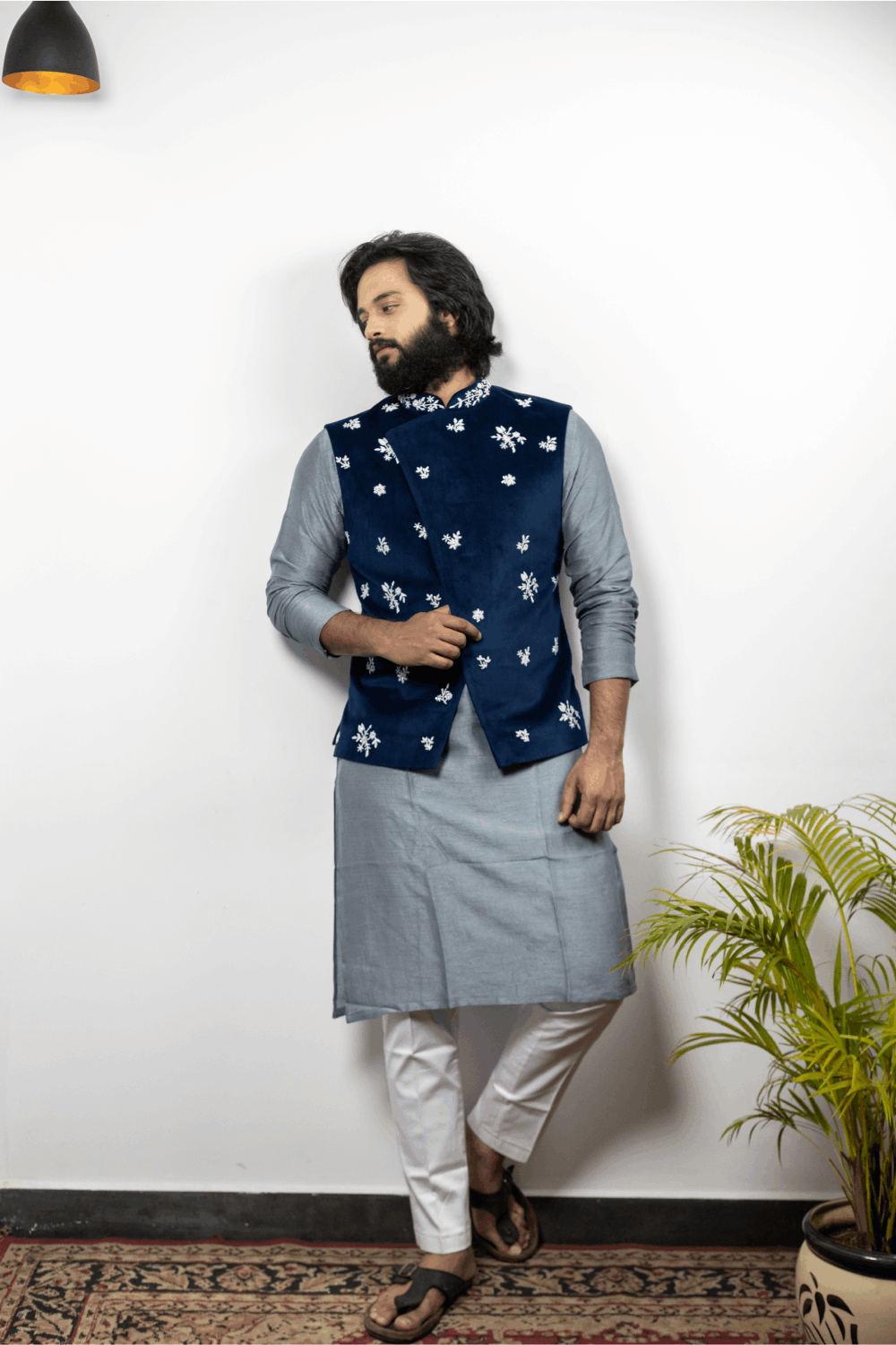 Raunchy Designer Men's Nehru Jacket by Hilo Design | Grocsy