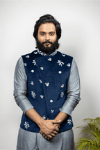 Raunchy Designer Men's Nehru Jacket by Hilo Design | Grocsy