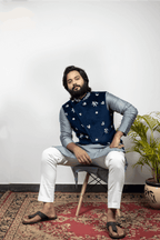 Raunchy Designer Men's Nehru Jacket by Hilo Design | Grocsy