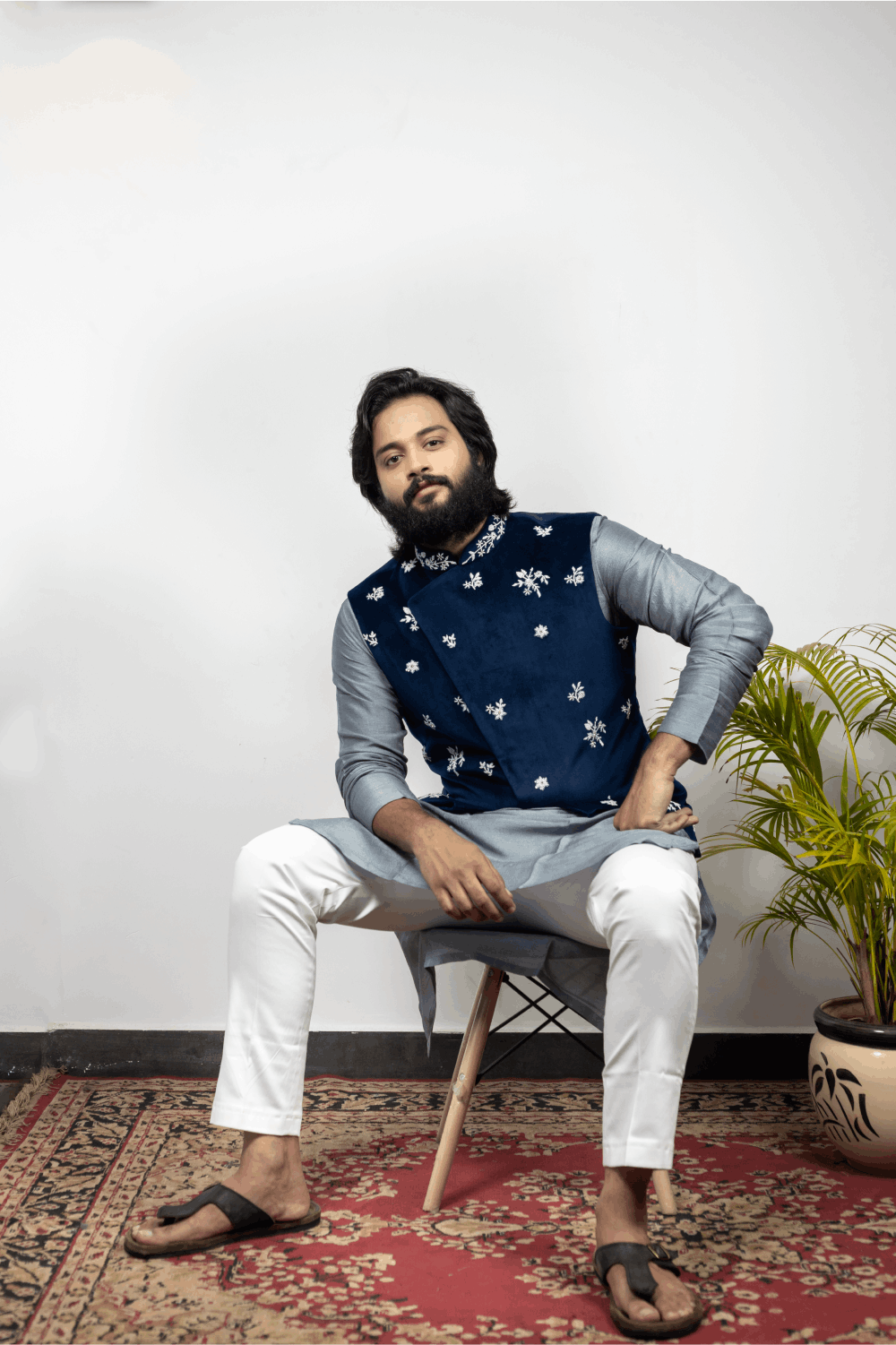 Raunchy Designer Men's Nehru Jacket by Hilo Design | Grocsy