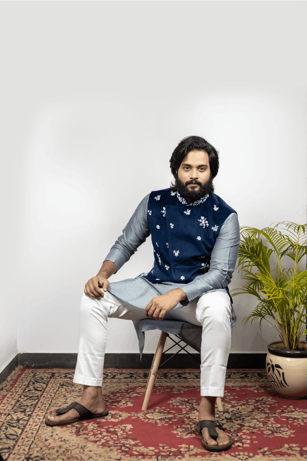 Raunchy Designer Men's Nehru Jacket by Hilo Design | Grocsy