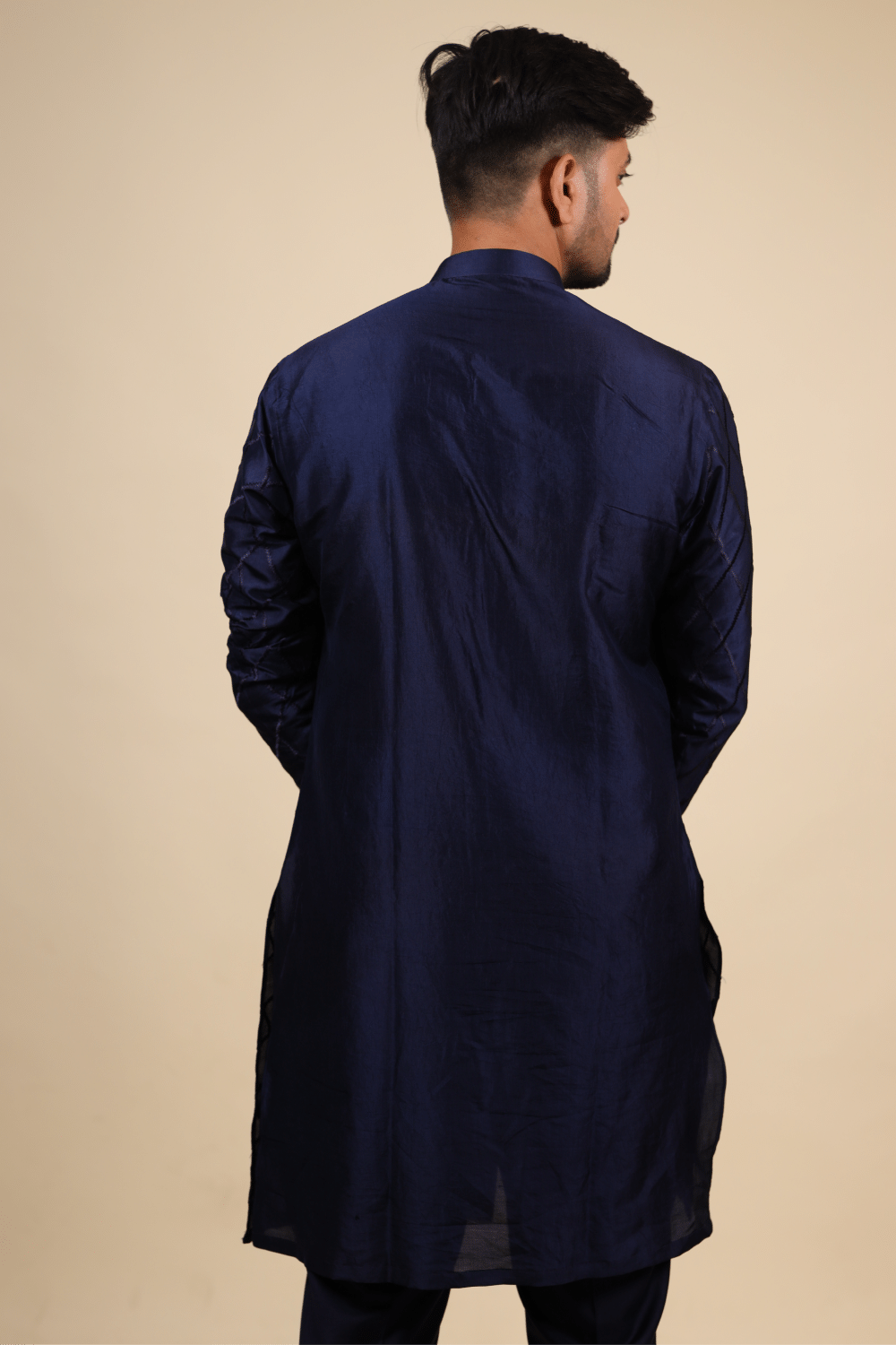 Cut Lattice Designer Men's Kurta by Hilo Design | Grocsy