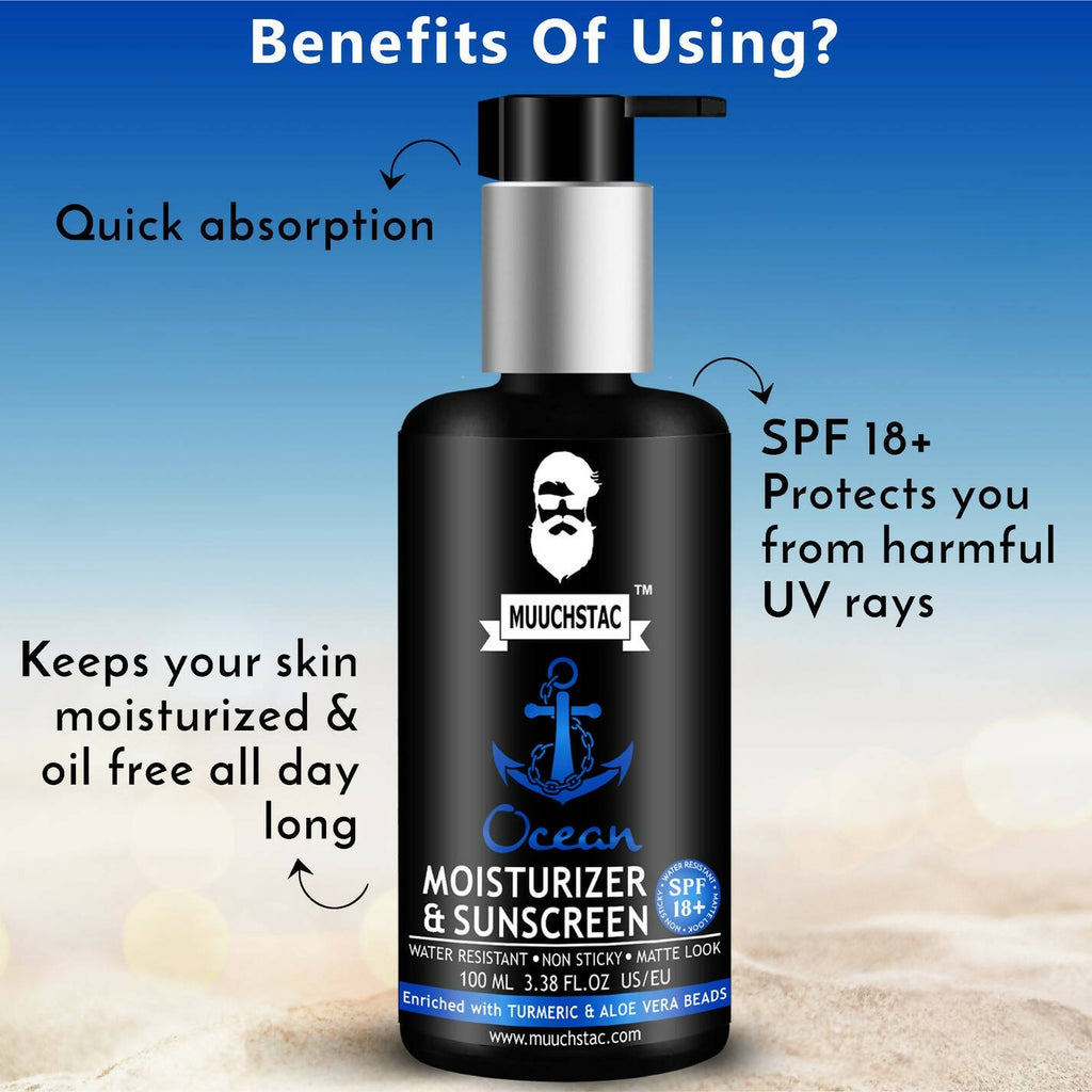 Muuchstac Ocean Moisturizer & Sunscreen For Men | Grocsy