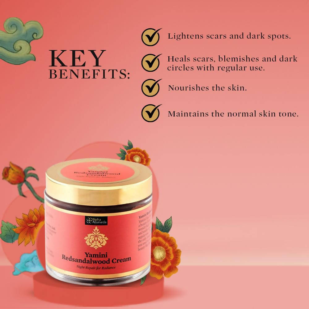 Bipha Ayurveda Yamini Redsandalwood Cream | Grocsy
