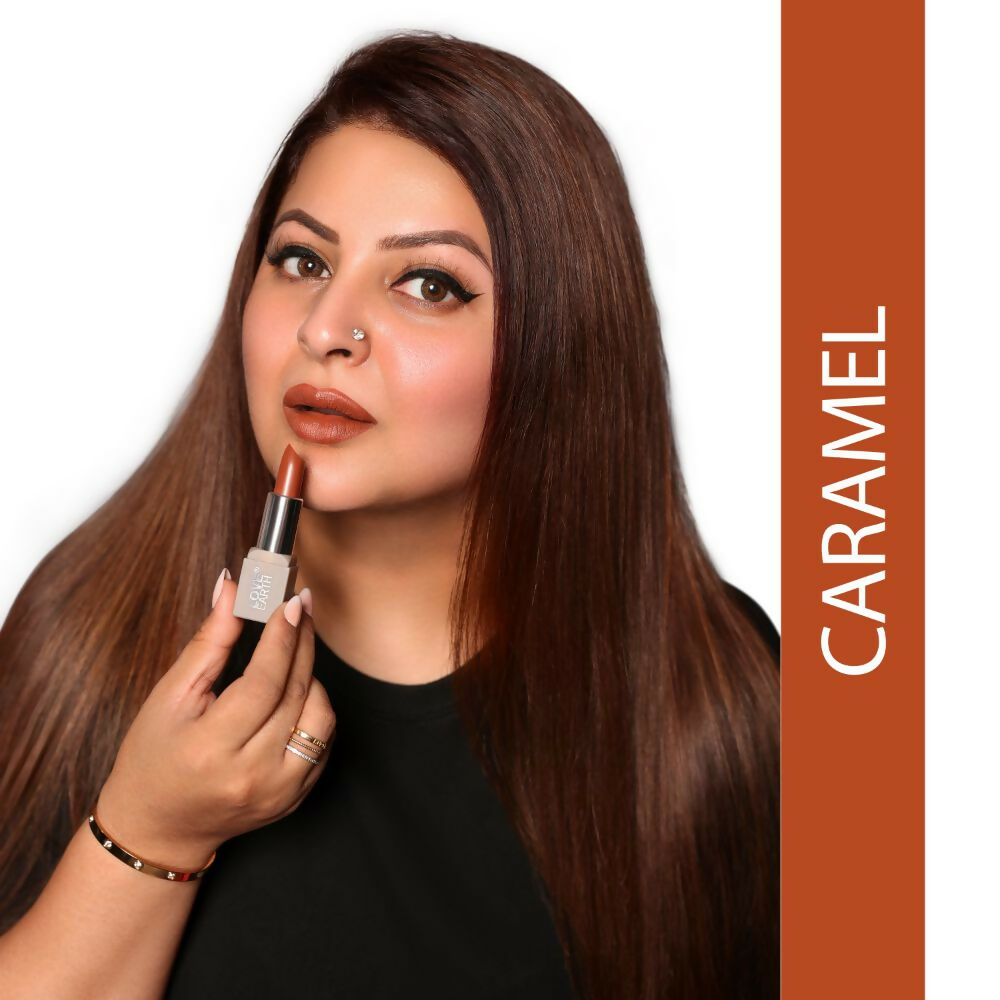 Love Earth Satin Matte Lipstick - Caramel | Grocsy