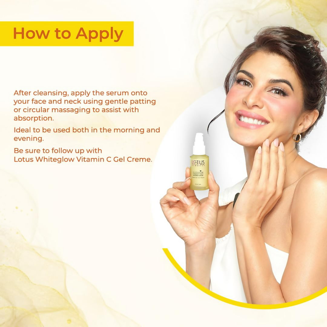 Lotus Herbals WhiteGlow Vitamin C and Gold Radiance Face Serum | Grocsy