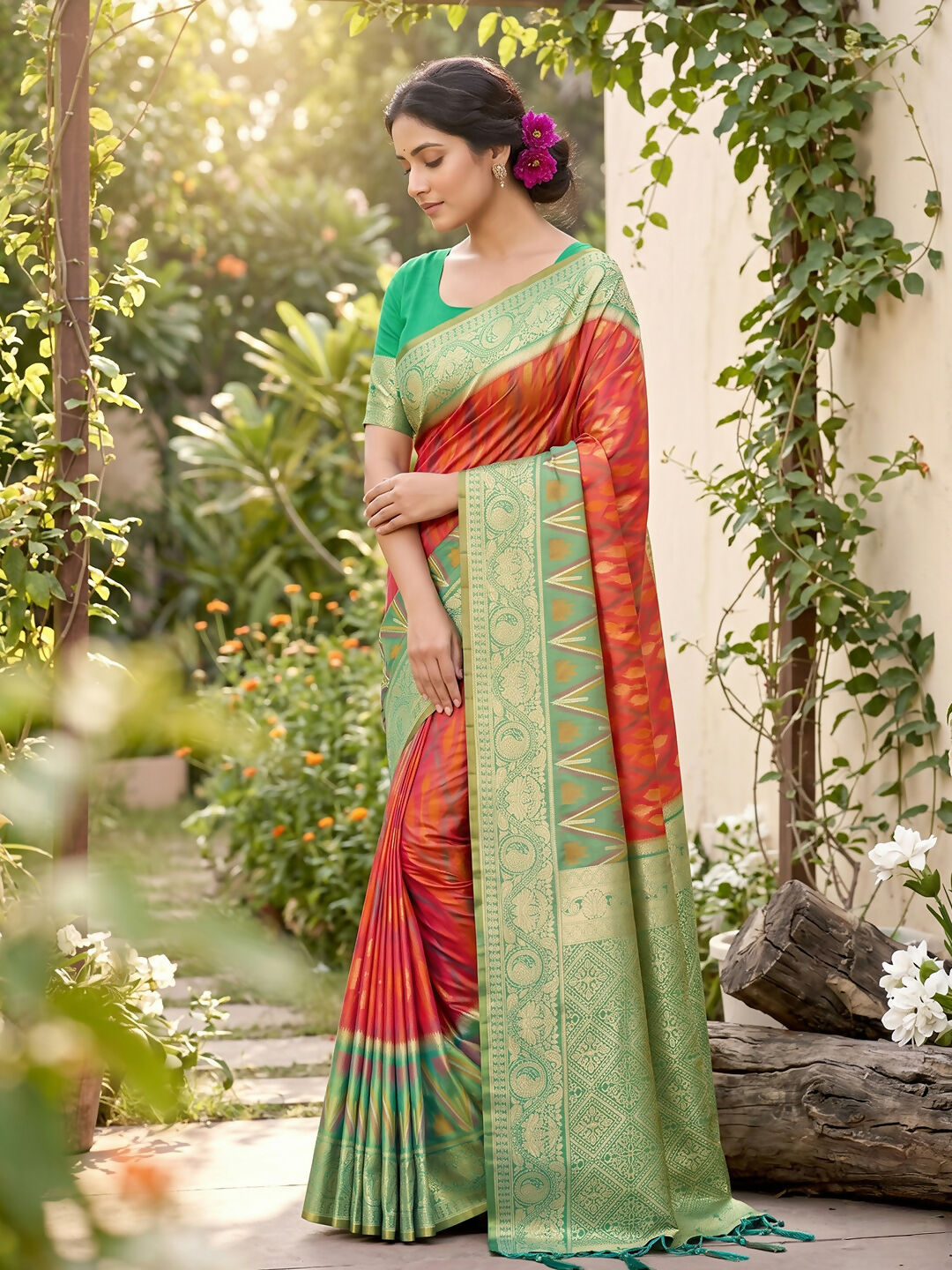 Shree Shyam Fashion Mustard Soft Silk Saree | Grocsy