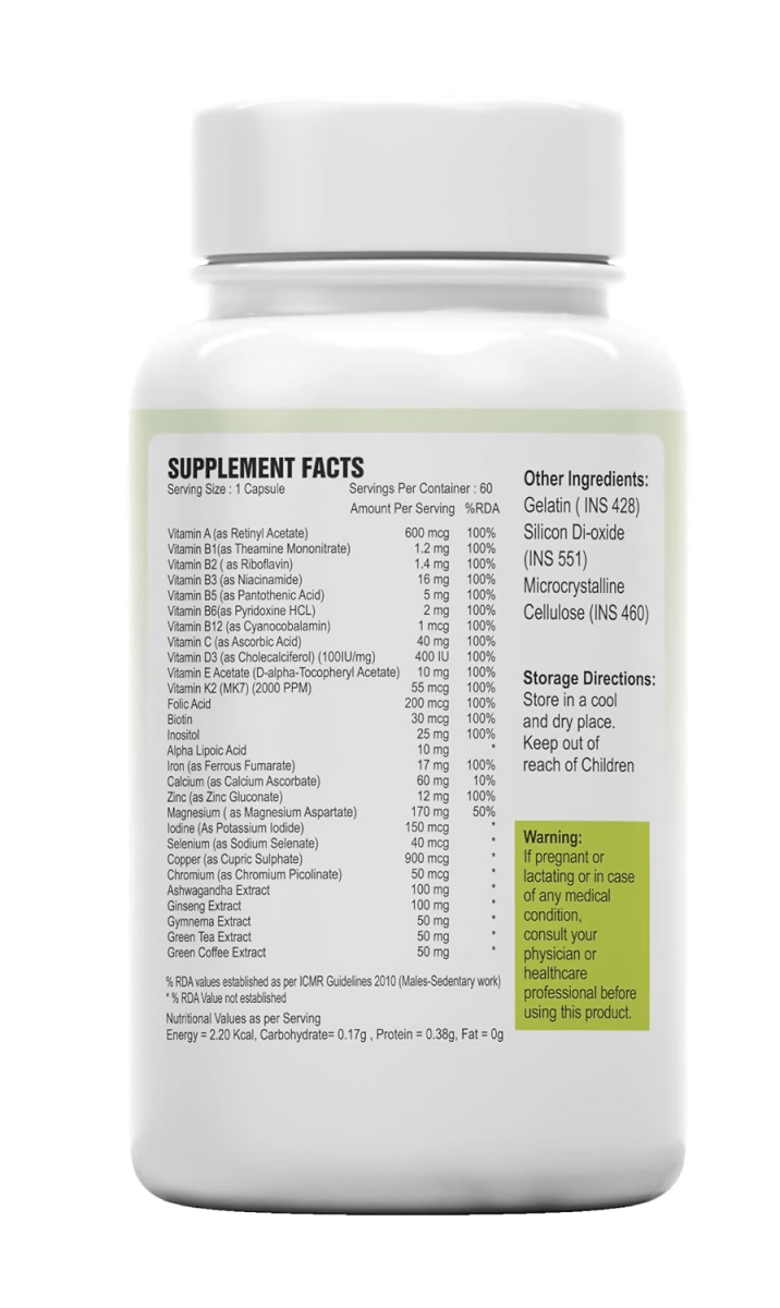 Alpspure Nutra Multivitamin Capsules | Grocsy