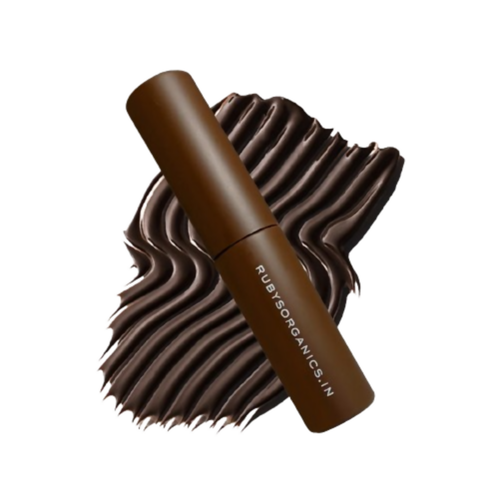 Ruby's Organics Tinted Eyebrow Gel - Dark Brown | Grocsy