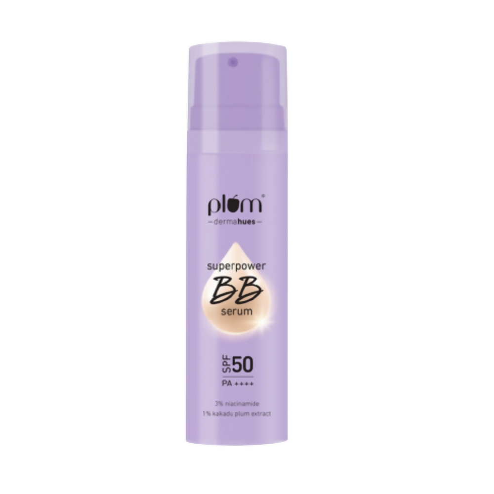 Plum Superpower BB Serum with SPF 50 PA ++++ 01 Ivory | Grocsy