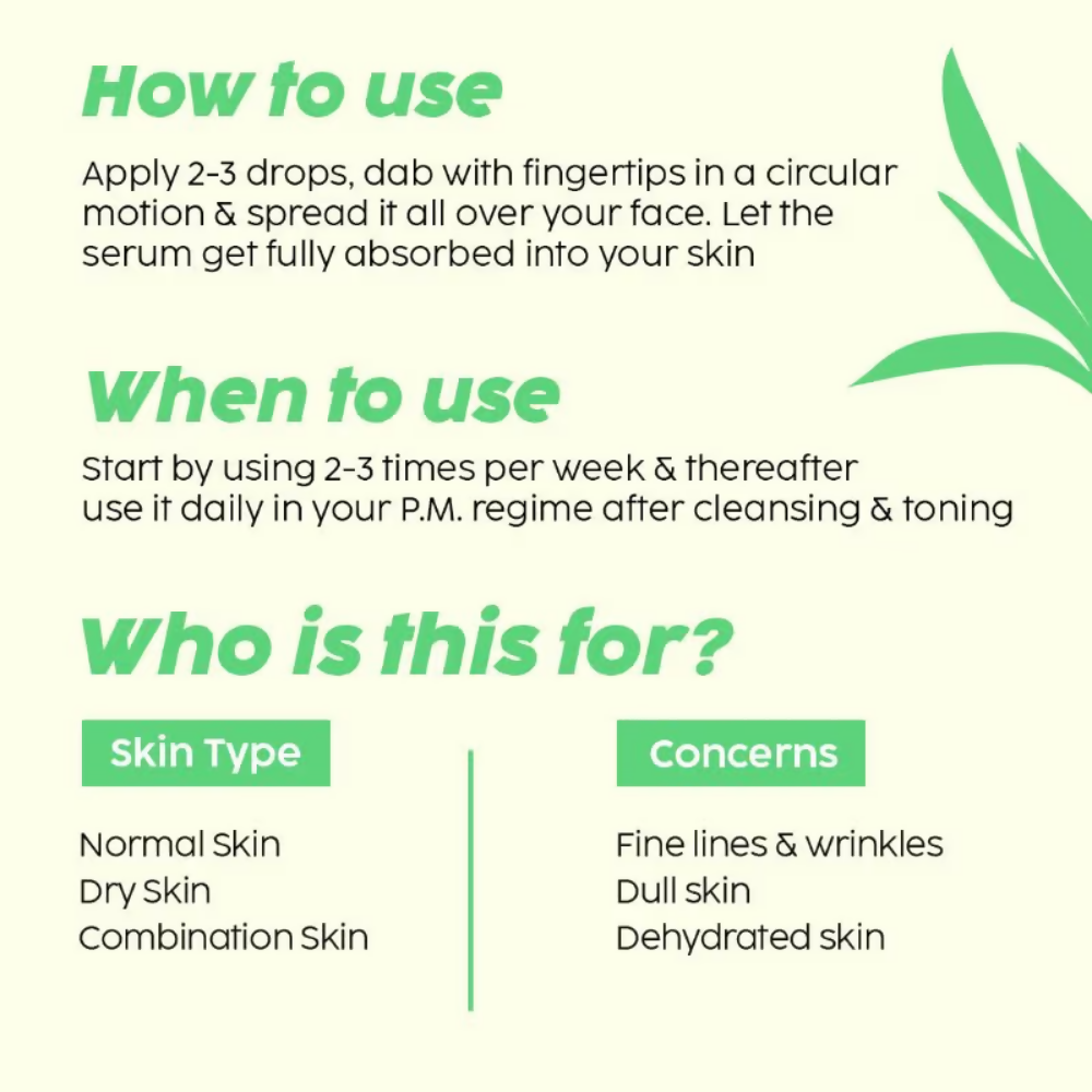 PLIX The Plant Fix Pomegranate 0.6% Retinol & 0.2% Bakuchi Oil Night Face Serum | Grocsy