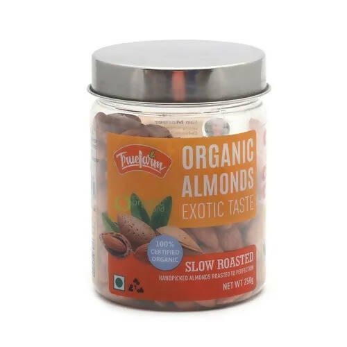 Truefarm Organic Roasted Almonds | Grocsy