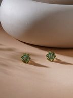 stone stud (mint green ) - Ruby Raang | Grocsy
