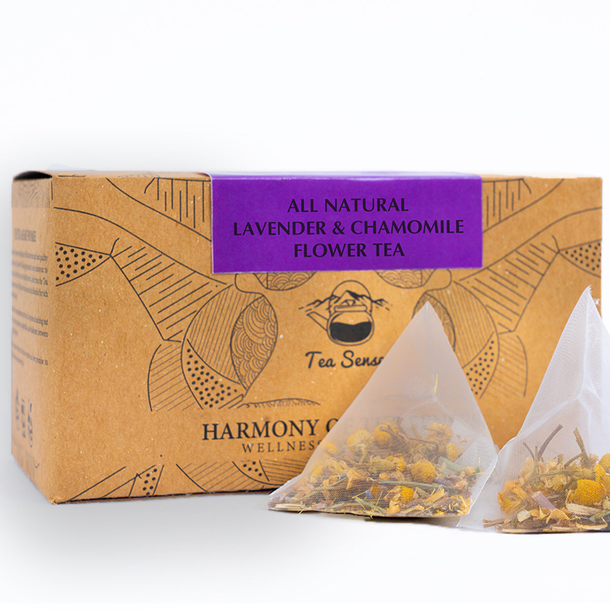 Tea Sense Lavender & Chamomile Tea Bags Box | Grocsy