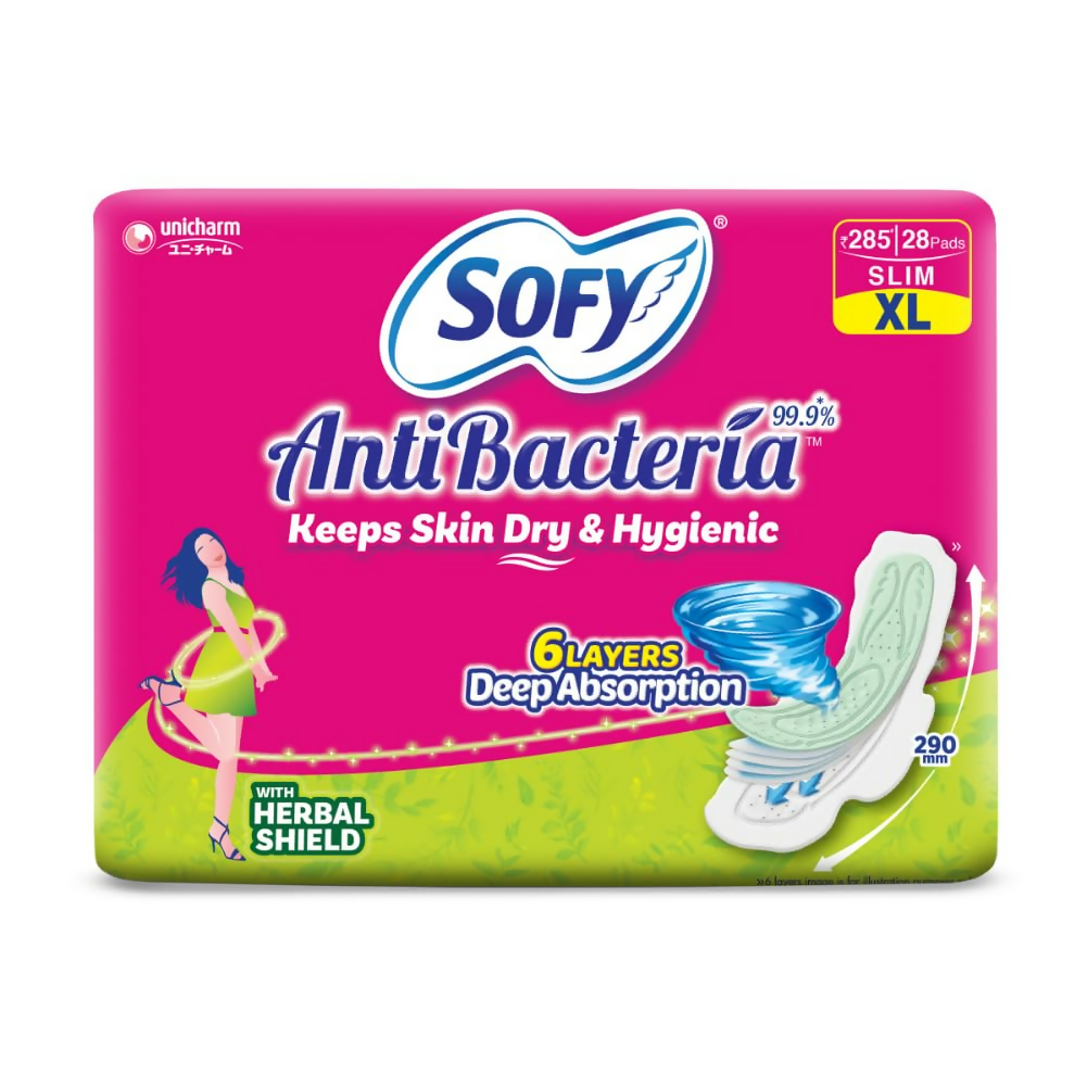 Sofy AntiBacteria Sanitary Pads For Women | Grocsy