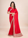 kasee Embroidered Pure Silk Ready to Wear Saree | Grocsy