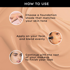 Faces Canada Flawless Matte Foundation - Golden Beige 032 | Grocsy