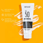 Detoxie Bright Summer Combo - SPF50 Sunscreen Gel & Detan Cream Mask | Grocsy