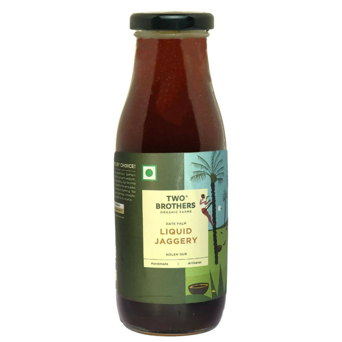 Two Brothers Organic Farms Date Palm Jaggery Liquid, Pure Date Palm Sap | Grocsy