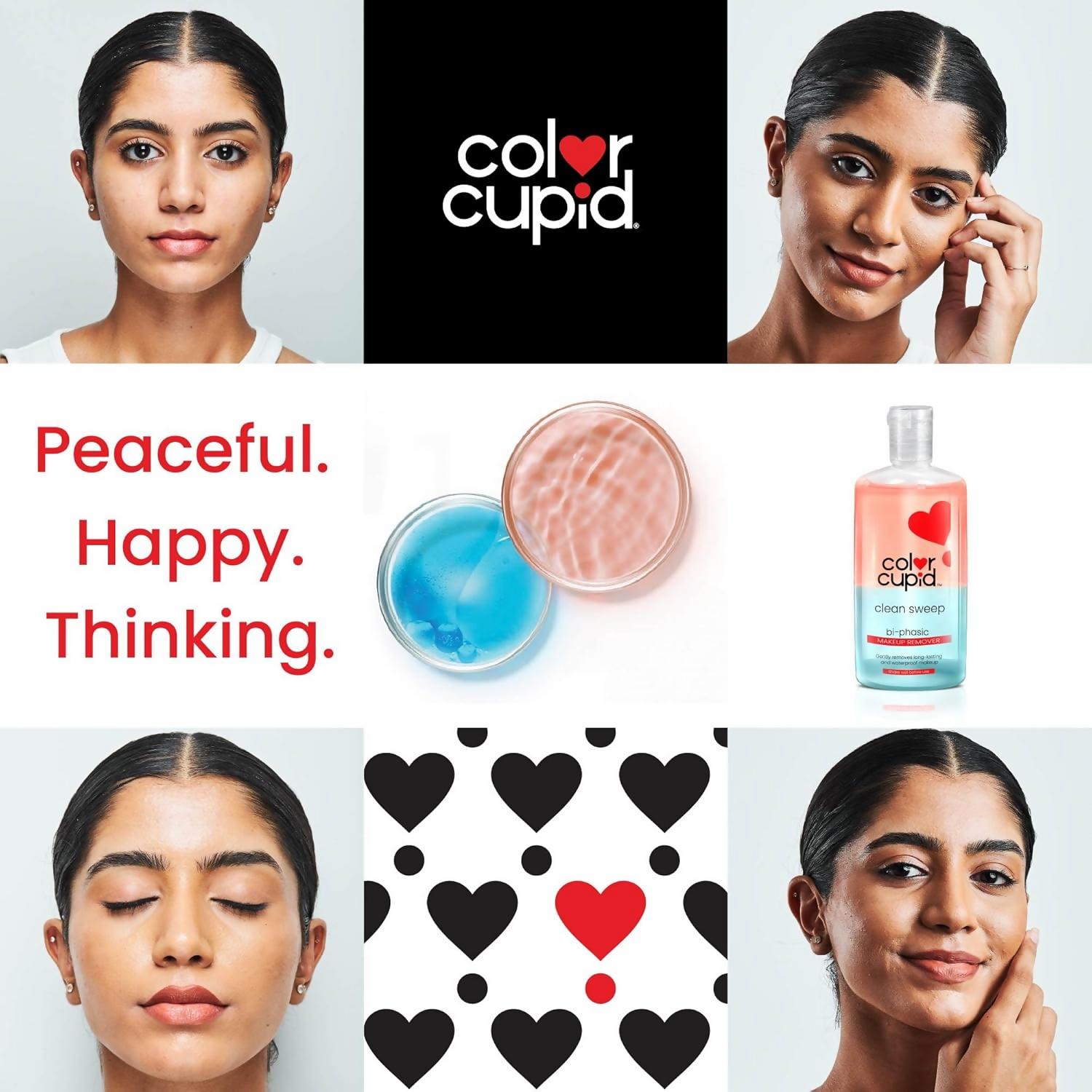 Color Cupid Bi-Phase Makeup Remover | For lips, eyes and face | Grocsy