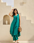 Aayaa Designer Pure Cotton 2 Piece Set Kurti & Set | Grocsy
